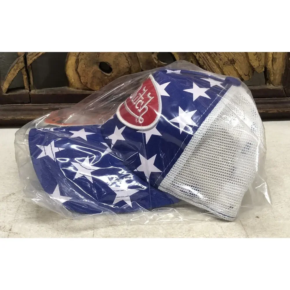 Von Dutch Blue White Stars Mesh Adjustable Snapback Trucker Hat Designer